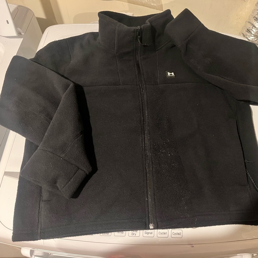 Under Armour Black Full-Zip Fleece Jacket